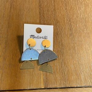 Madewell Two-Tone Geometric Earrings